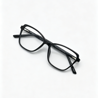 Montures de lunettes carrées fines, style professionnel, plusieurs couleurs