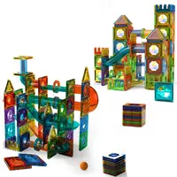 Blocos de construção magnéticos, venda superior, azulejos, brinquedo educativo, magnético, colorido, blocos de construção, conjunto de brinquedo