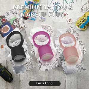Disposable Pigment Ring Cups for Tattoo Permanent <b>Makeup</b> Ink <b>Holder</b> Accessories PMU Salon Supplies - Product Image 2