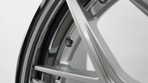 Jantes de voiture de course concaves en alliage d'aluminium chromé noir 5x120/114.3/112, roues forgées en deux parties de 18 à 24 pouces pour Audi Corvette C8 - Product Image 4