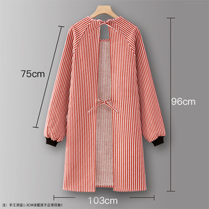 Tablier de <span class=keywords><strong>cuisine</strong></span> personnalisé pour femme, à manches longues, en coton, avec motif dessin animé/<span class=keywords><strong>anime</strong></span>, résistant à l'eau et aux produits chimiques - Product Image 4