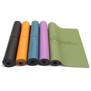 कस्टम लोगो पर्यावरण के अनुकूल 4 मिमी मोटी गैर-पर्ची योग चटाई यात्रा-अनुकूल purvel के साथ प्राकृतिक रबर उच्च गुणवत्ता वाले अद्वितीय डिजाइन के साथ - Product Image 3