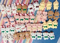Jouet à griffes souples Mini jouets à pousser animaux en peluche pour Machines à grue ours en peluche petits porte-clés