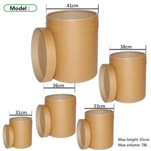 Bidones Químicos Reciclables de Fibra de Papel de 360 mm de Diámetro con Volumen de 19L-78L, Aptos para Uso Alimentario - Product Image 3