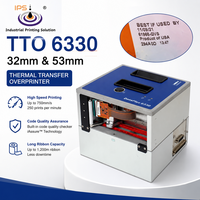 Imprimante industrielle à transfert thermique VJ6330, machine de codage TTO avec tête d'impression de 32 mm et 53 mm pour l'impression de films d'emballage
