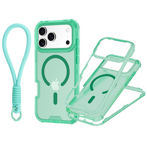 Custodia Magnetica Opaca Trasparente per iPhone 17 Pro Max 17 Air, Cover <span class=keywords><strong>Arancione</strong></span> Antiurto Anti-Impronta in Acrilico 3 in 1, Vendita all'Ingrosso - Product Image 3