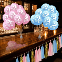 Articles d'anniversaire, ballons géants en latex mat gonflables, décoration de fête de révélation du sexe, kit d'arche de ballons rose et bleu, fournitures de fête