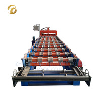 Machine de formage de tuiles en acier à grande vitesse, contrôlée par PLC, 1200 mm, avec moteur et pompe, pour usage en construction
