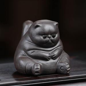 MSH Raise kerajinan patung kucing marah buatan tangan dekorasi meja teh Set ornamen teh <span class=keywords><strong>Kung</strong></span> <span class=keywords><strong>Fu</strong></span> - Product Image 1