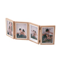 Cadre photo créatif en bois pliable Meifan 1515, impression numérique 6 couleurs, combinaison monobloc, support de table pliable, 8 pouces