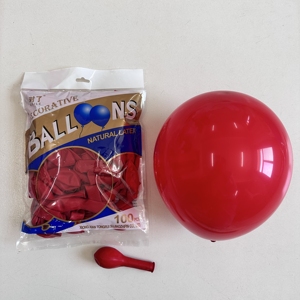 Factory Direct Sale .UW 10 Inch Glossy Colorful Single Latex Balloon Orange for Christmas Party Advertising - Product Image 3