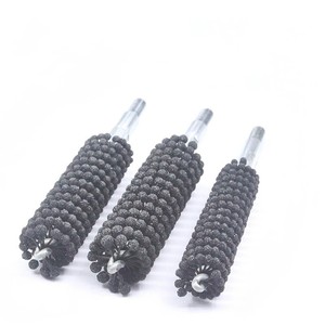 320 #   Brosse à tête sphérique en SiC à manche long de 220 mm pour le débavurage des cylindres de moteur et le polissage des trous transversaux - Product Image 1