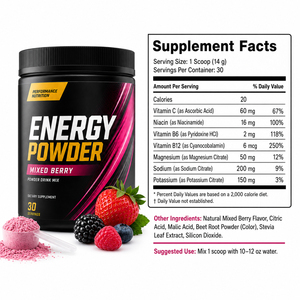 Poudre énergisante pour adultes, améliore les performances sportives, développe les muscles, fournit une énergie durable, créatine - Product Image 6