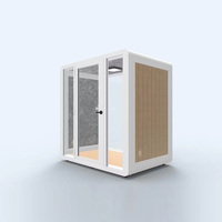 Cabine d'enregistrement insonorisée mobile moderne, Pod de bureau, Salle de batterie personnalisée, pour diffusion en direct, entrepôt silencieux extérieur