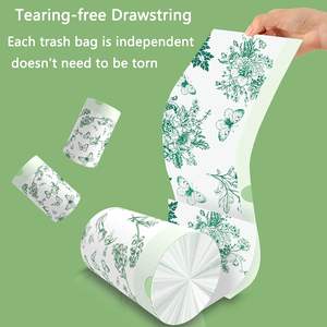 Bolsas de Basura de Plástico PE con Cordón, Resistentes a Desgarros, para Baño, Oficina, Hogar y Dormitorio, Desechables y Reciclables (Personalizables) - Product Image 6