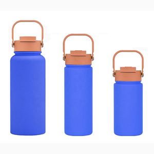 Hot Selling 12oz 14oz 18oz Children School Sports Insulated Stainless <b>Steel</b> Kids Water <b>Bottle</b> With Straw Handle - Product Image 2