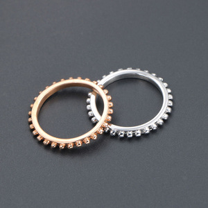 Classic Fashionable Pinky <b>Ring</b> <b>Titanium</b> Steel Unisex Ball Shape Gift Jewelry SA760 - Product Image 3