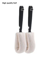 Sangles de poignet et de cheville en peluche épaisse améliorées pour Pilates, accessoires rembourrés doux et moelleux pour table trapèze et Reformer