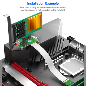 M.2 Key A/E Để Pcie 1X Riser Cable Adapter Với USB 2.0 & 4-Pin Điện Tương Thích Với Pcie 1X/4x/8X/16X Cho Mở Rộng Các Thiết Bị - Product Image 5