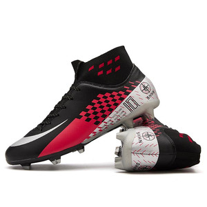 Chaussures de football pour garçons et hommes, bottes de football à cheville haute, taille 35-44, chaussures de football de marque personnalisée, usine - Product Image 5