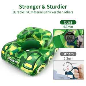 Swimbobo <span class=keywords><strong>Anneau</strong></span> <span class=keywords><strong>de</strong></span> piscine <span class=keywords><strong>gonflable</strong></span> vert pour bébé, jouet d'été pour l'extérieur, siège flottant pour enfants, pour la <span class=keywords><strong>natation</strong></span>, divertissement aquatique pour enfants - Product Image 4