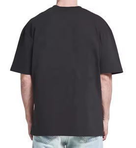 T-shirts graphiques de logo personnalisé de marque à la mode de qualité supérieure 100 coton 180gsm t-shirt à manches courtes en coton pour hommes décontracté - Product Image 5