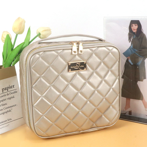 <b>makeup</b> bag professional PU Leather <b>Makeup</b> Case Professional Travel <b>makeup</b> bag custom logo Durable and Portable - Product Image 2