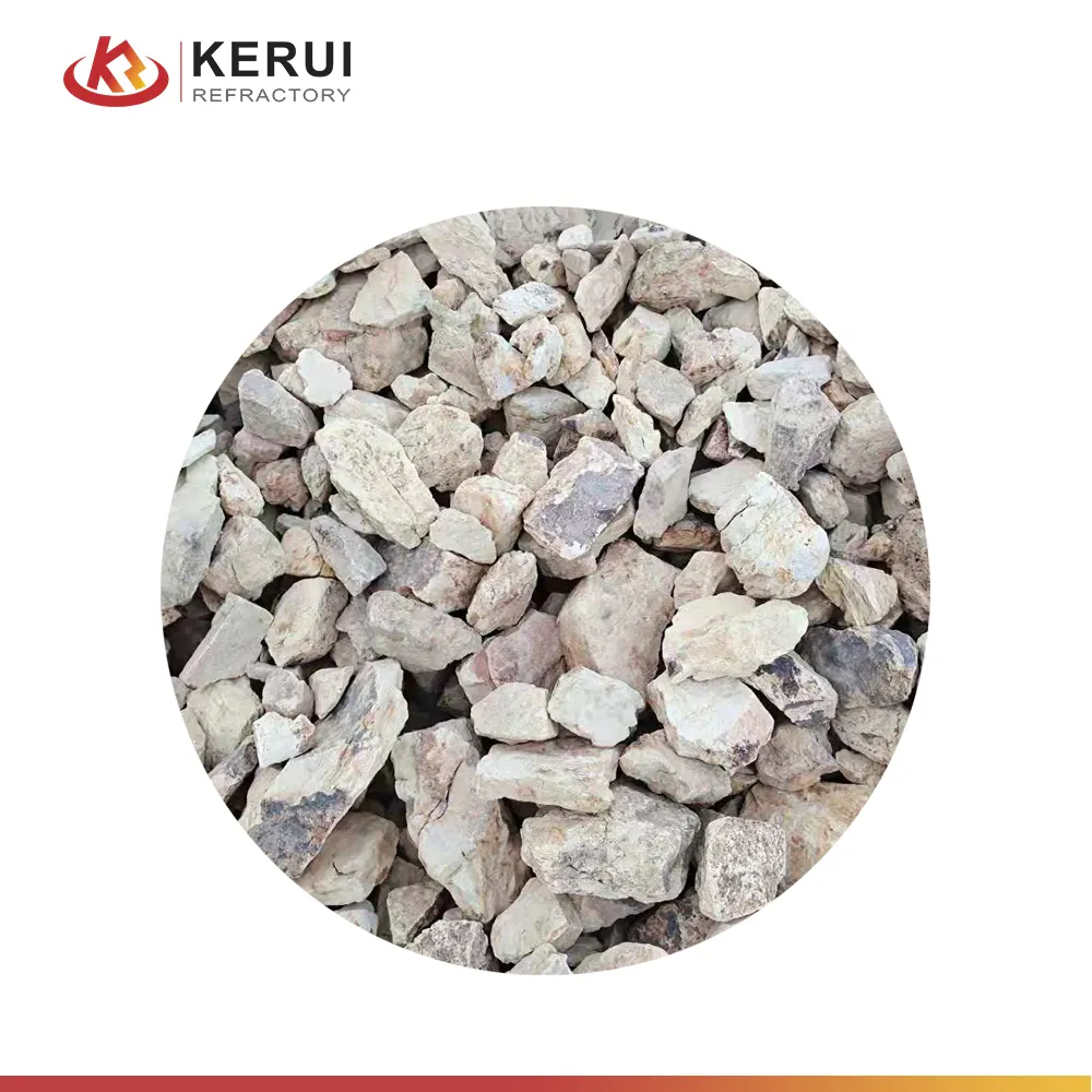Poudre de bauxite en aluminium réfractaire KERUI prix minerai de bauxite calciné à haute teneur en alumine à vendre