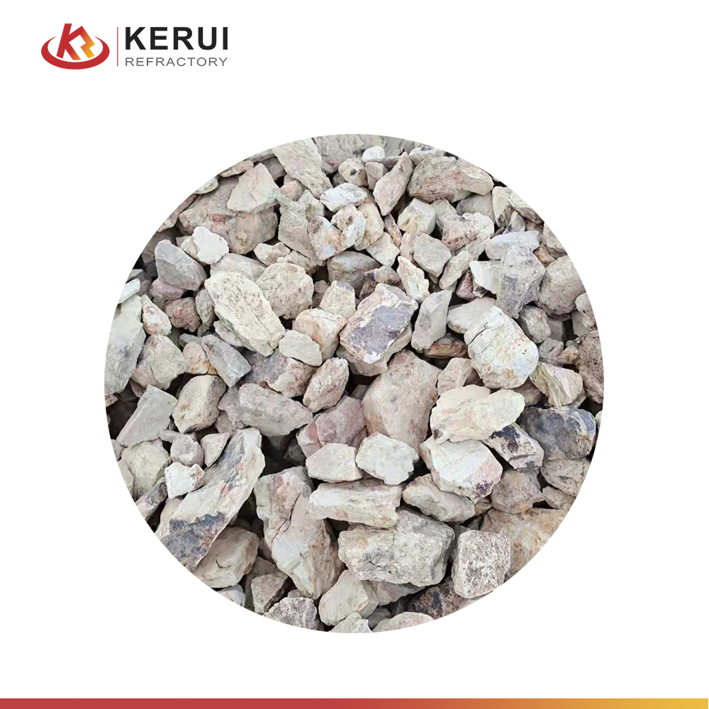 KERUI bahan mentah tahan api bubuk biauxite aluminium harga tinggi Alumina calculite Ore untuk dijual