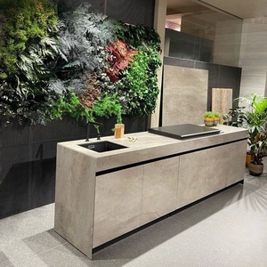 Nghệ nhân sang trọng thiêu kết đá phía trước cửa gas BBQ bếp ngoài trời với bồn rửa và tủ lạnh - Product Image 4