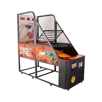 Machine de jeu d'arcade de basket-ball de rue pliable à pièces Machine de tir de basket-ball Machine d'entraînement de basket-ball