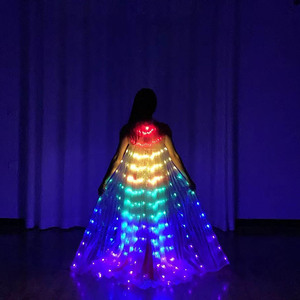 Ánh sáng lên <span class=keywords><strong>LED</strong></span> Isis cánh múa bụng Carnival <span class=keywords><strong>Rave</strong></span> trang phục outfitsfor phụ nữ người lớn - Product Image 5