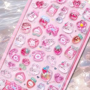 Wholesale Bulk 3D Epoxy Resin <b>Sticker</b> Sheets Custom <b>Waterproof</b> Eco-friendly Reusable Cartoon UV Printed Kiss Cut <b>Stickers</b> - Product Image 6