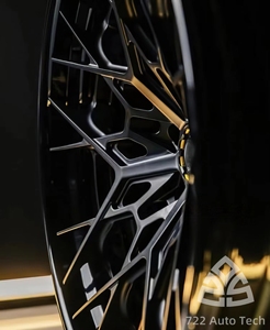 Cerchi in Lega di Alluminio 6061 T6 Forgiati su Misura 722auto, Design Concavo Nero Semi-Lucido 5x112/114.3/120 per <span class=keywords><strong>Mercedes</strong></span> <span class=keywords><strong>Classe</strong></span> <span class=keywords><strong>C</strong></span> ed E - Product Image 3