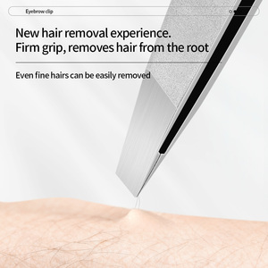 Ensemble de pinces à épiler en acier inoxydable pour sourcils, poils du visage et poils incarnés, avec pointe pointue durable, GZ RTS, commande en gros mixte - Product Image 3
