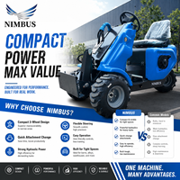 Chargeuse compacte NIMBUS à faible entretien, panneau de commande convivial, fonctionnement simple, facile à utiliser