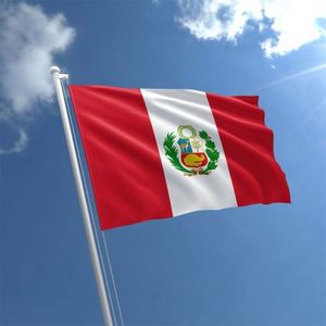 Banderas Nacionales de Perú Personalizadas de 90*150 cm (3x5 pies) para Campañas Electorales, Personalizables por Proveedor - Product Image 1