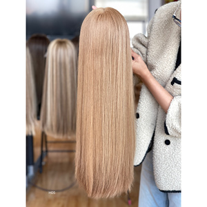 Peluca de Cabello Humano Europeo Virgen 100% de Alta Calidad, Larga, HD, para Mujer, con Frente de Encaje, Lisa, Talla Pequeña, Encaje Transparente - Product Image 6
