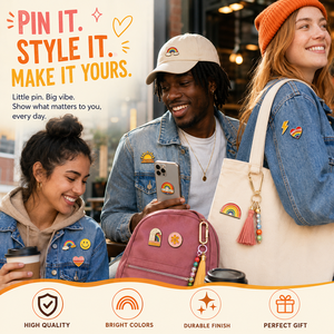 Pins de esmalte personalizados, pin de solapa, insignia metálica, arcoíris, <span class=keywords><strong>orgullo</strong></span>, Be Kind, corazón, esmalte duro, broche dorado, regalo inspirador, bolsa, OEM - Product Image 4