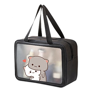 Bolsa de Maquillaje de Viaje para Mujer, Transparente, de PVC, con Cierre de Cremallera y Logotipo Personalizado, Tamaño y Diseño Personalizados, Marca HY, Origen China - Product Image 6