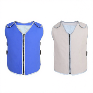 冰反光ANSI 2级防水棉冷却背心银色装饰拉链封口20冰袋定制标志男女通用 - Product Image 1