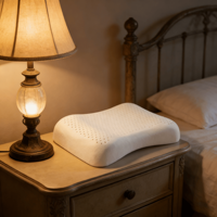 Oreillers en latex naturel modernes personnalisés en usine avec soutien cervical et protection du cou, forme ondulée pour le sommeil latéral des femmes