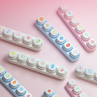Mini tampon personnalisé auto-encreur en caoutchouc pour logo Jeu de tampons Flash à encre décorative pour enfants mignons