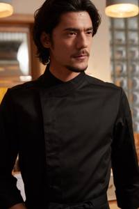 Chaqueta de <span class=keywords><strong>Chef</strong></span> Profesional para Hombre, Uniforme para Hotel, Restaurante, Cocina, Personal de Hostelería, Ropa de Trabajo - Product Image 4