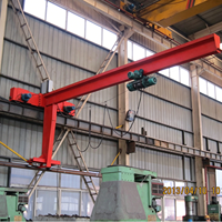 Grue à flèche Q235B à commande à distance pour atelier, capacité 3t, 5t, 8t, à prix abordable, pour la vente