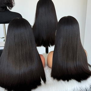 Vente en Gros de Perruque Sans Colle Lisse Comme des Baguettes en Cheveux Humains Vietnamiens Bruts à Cuticules Alignées Provenant d'un Donneur Unique - Product Image 1