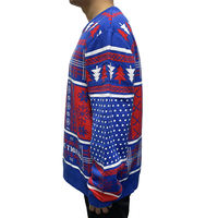 Pull de Noël Jacquard Tigré en Promotion, Col Rond Manches Longues, Tricot Color Block pour Fêtes de Fin d'Année, Automne Hiver
