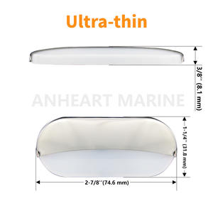 Lumières marines LED 12VDC en acier inoxydable semi-ombragées pour passerelle, couloir, escalier, yacht, bateau-maison, voiture, accessoires intérieurs de camping-car - Product Image 3