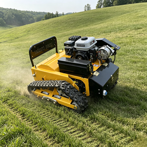 Tondeuse robot chenillée à essence <span class=keywords><strong>4</strong></span> temps de 550 mm avec télécommande pour la coupe de l'herbe et des broussailles sur les pentes - Product Image 6