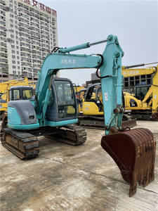 Kobelco SK70 — mini pelle à chenilles d'occasion, mise à niveau midi, machine de construction, 7 tonnes, expédition au japon - Product Image 4